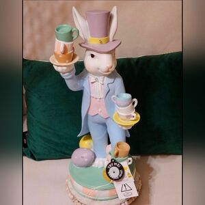 18" Light UP Teacup juggling tea cups  Bunny decor easter spring Decor Viral